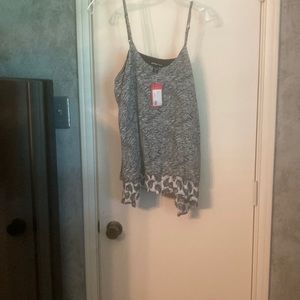 Overlay top with adjustable straps